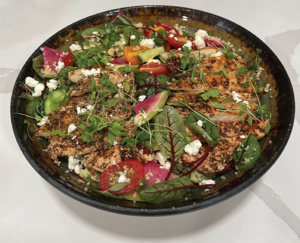Zaatar Chicken Couscous Salad by Chef Amanda Saab